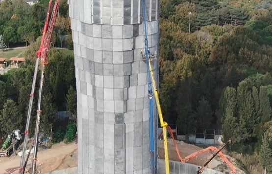 Küçük Çamlıca TV-Radyo Kulesi nde son parçalar yerleştiriliyor!