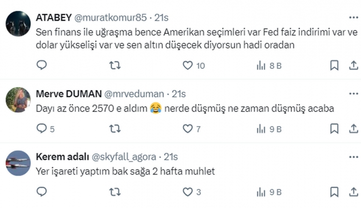 1 gram bile altın alacaklara Hazır olun uyarısı! 2 hafta içinde gram altın fiyatı tam bu kadar olacak!