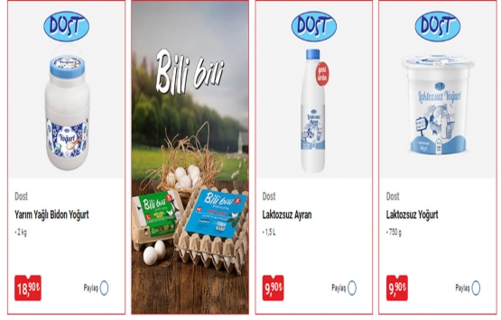 BİM de süt ve süt ürünleri 9,90 TL den başlayan fiyatlarla! İşte 15 Mart 2022 fiyat listesi!