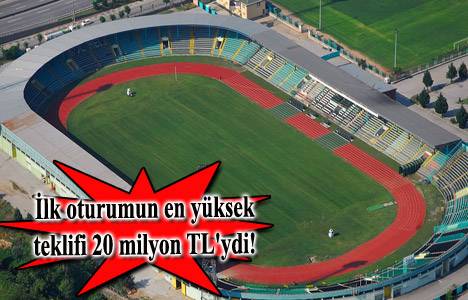 İzmit İsmetpaşa Stadyumu arsa ihalesinde ikinci oturum 20 Haziran'da!