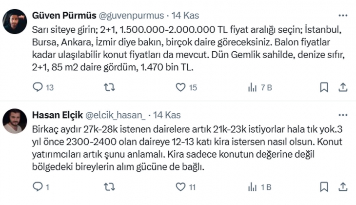 Konut fiyat artış hızı sert, kira artış hızı çok daha gecikmeli düşüyor! 