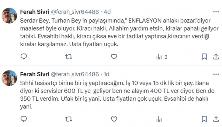 Gazeteciden kira çıkışı: Bodrum katlar en az 15 bin TL! Ev sahibini dinliyorsun haklı, kiracıyı dinliyorsun o daha haklı