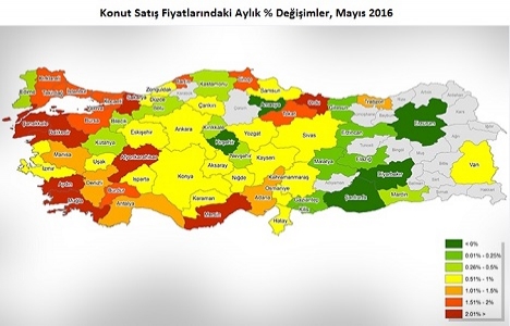 REIDIN 2. El Konutlar Fiyat Endeksleri 2016 Mayıs sonuçları!