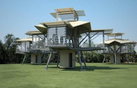 İtalyanlar 6 saatte villa yaptı!