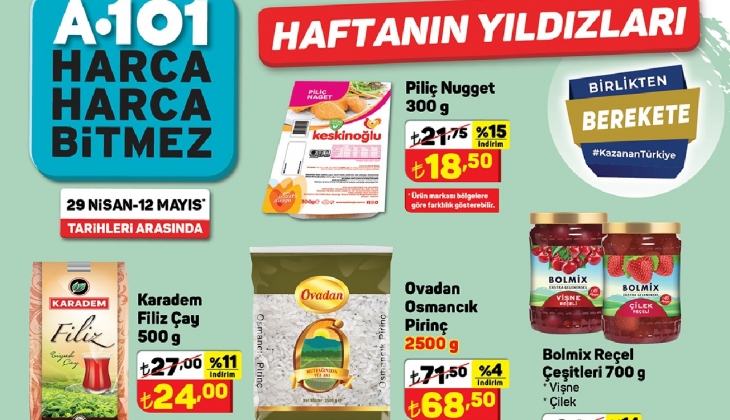A101'in sepet dolduracak çılgın indiriminde son günler! 2.5 kg pirinç 68 TL'ye, çay 24 TL'ye düştü!