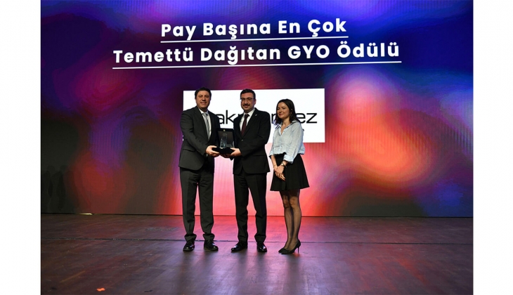 Akmerkez GYO ya GYODER 18. Gayrimenkul Zirvesi nde ödül!