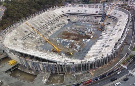 Beşiktaş Vodafone Arena nın kaba inşaatı tamamlandı!