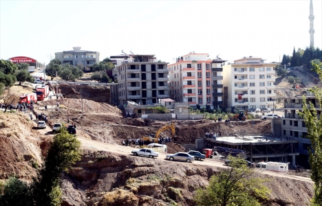 Kahramanmaraş'ta apartman inşaatında göçük meydana geldi!