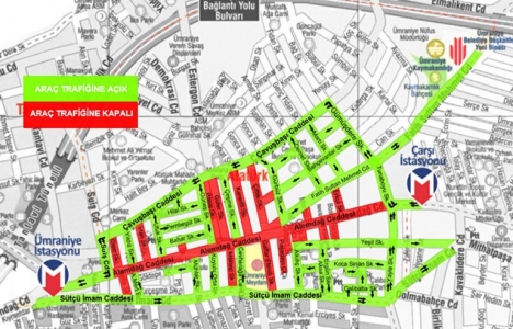 Ciro rekortmeni Ümraniye Alemdağ Caddesi trafiğe kapanıyor!