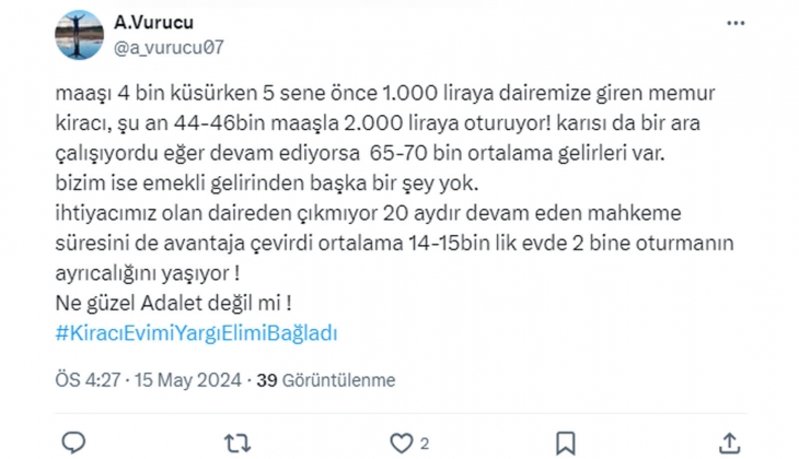 Emsali 25 bin TL olan lüks sitede 5 bin TL ye oturan kiracı var! Ev sahiplerinin hali ne olacak? 