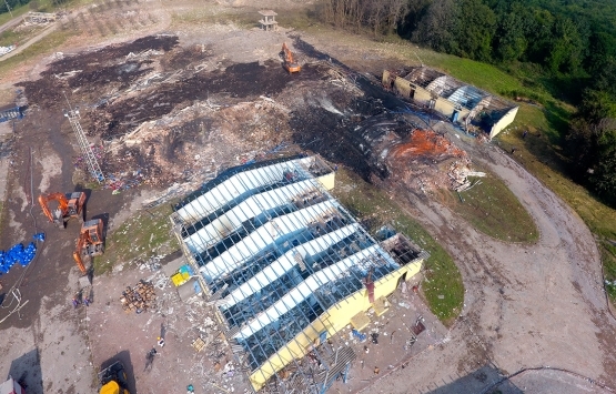 Sakarya'daki yıkım havadan görüntülendi!