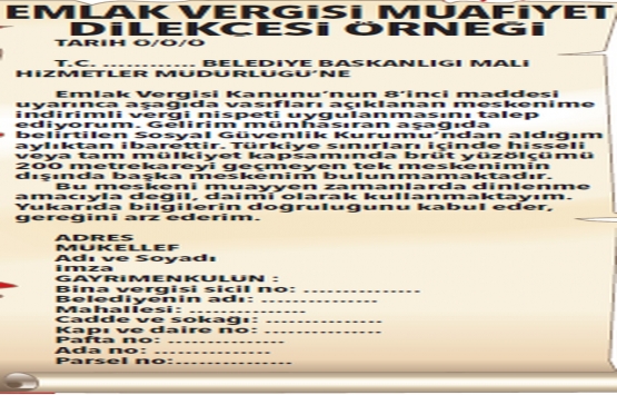 Ödediğiniz emlak vergisini geri alabilirsiniz!