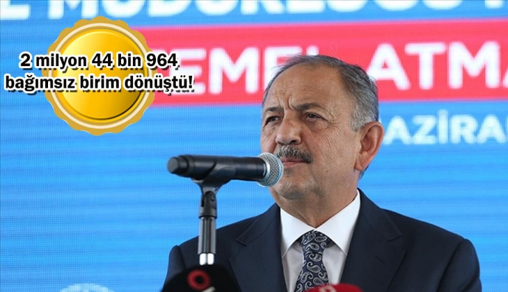 Bakan Özhaseki açıkladı: 1 milyon 918 bin 855 bağımsız birim kentsel dönüşüm kapsamında! Her yıl 400 bin konut dönüşecek