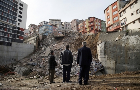 Kağıthane de çöken binanın son hali!