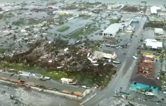 Marsh Harbour da kasırganın yarattığı yıkım görüntülendi!
