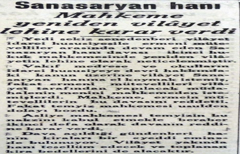 1935 yılında Sansaryan Han Vilayet in!