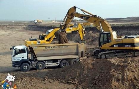 Akyurt Fuar Alanı nda kazı ve dolgu çalışmaları sürüyor!