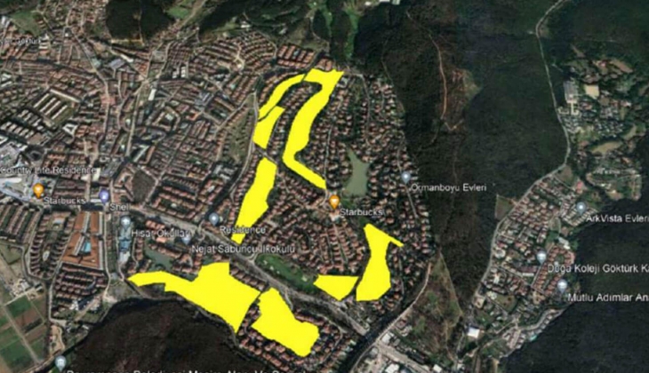  Emlak Konut GYO Göktürk projesi imar uygulaması askıda!