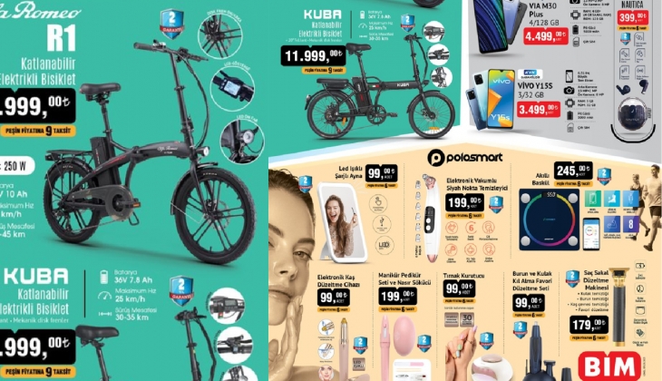 BİM'e elektrikli katlanabilir bisiklet geliyor! 2 farklı model inanılmaz ucuzluk! BİM online 15 Eylül kataloğu