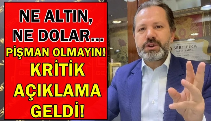 Ne altın, ne dolar... İslam Memiş'ten kritik uyarı geldi! Pişman olmayın