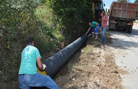 Kartepe’de yağmursuyu hattı çalışması yapılıyor!