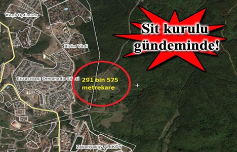 Zekeriyaköy'de 291 dönüm için imar planı teklifi!