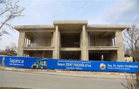 Sapanca Sosyal Gelişim Merkezi’nin kaba inşaatı tamamlandı!