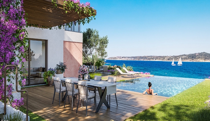 Yalı konseptini Ege’nin mavilikleriyle buluşturan DAP Çeşme projesinde ön talep fırsatı!