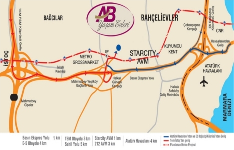 Yenibosna AB Yaşam Evleri nerede?