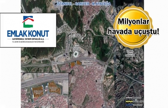 Emlak Konut GYO'nun Ayazağa arsasına 11 firmadan teklif!