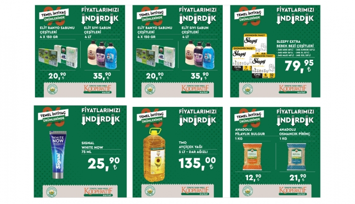  Tarım Kredi de şekerden pirince onlarca üründe dev indirim! 2 Ekim 2022 fiyat listesi...