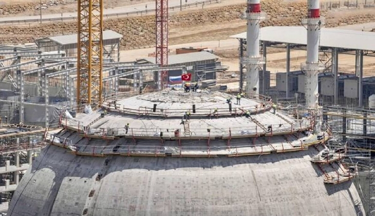 Akkuyu NGS de inşaatın ilk reaktörünün devreye alınması için geri sayım başladı.... 