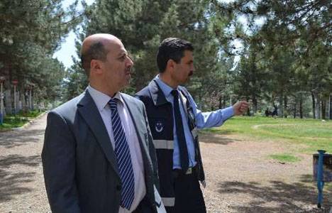 Şuhut'ta park alanları tamir ediliyor!