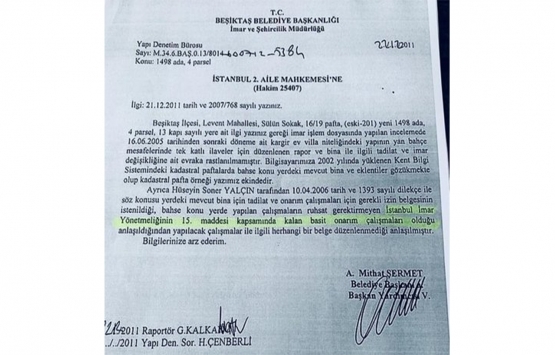 Soner Yalçın Levent teki villasında yasa dışı inşaat mı yaptı?