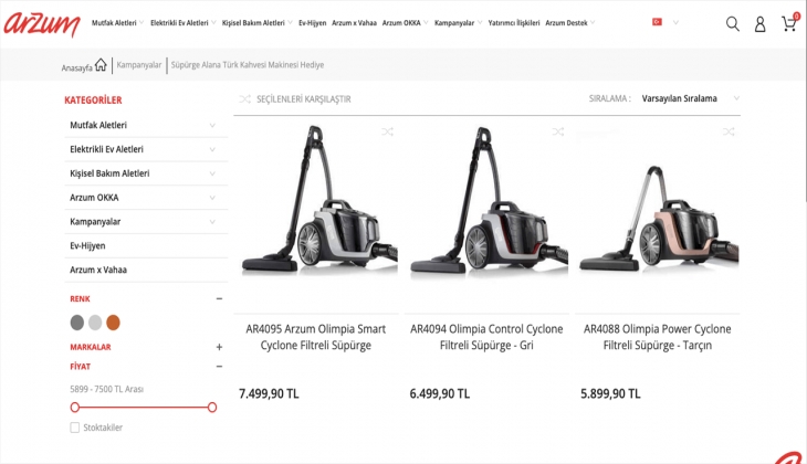 Arzum’dan elektrikli süpürge alana Türk Kahve makinesi hediye? İşte Arzum’un 8 Eylül 2022 elektrikli süpürge fiyatları!