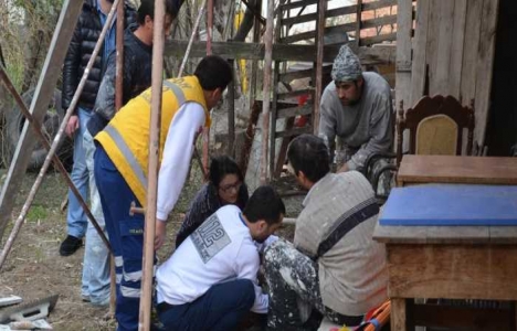 Eskişehir'de inşaat işçisi ikinci kattan düştü!