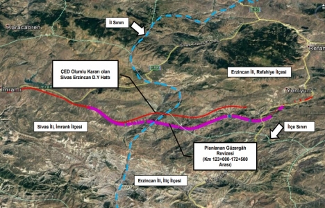 Sivas-Erzincan Demiryolu projesinde değişiklik!