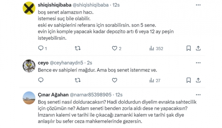 Mağdur ev sahibinden kiralama için boş senet açıklaması: Evi tutmadan boş senedi ver, çıkacağın zaman al!