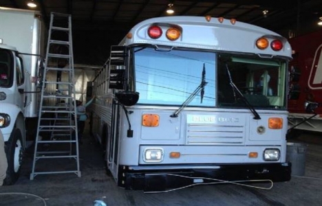 Washington da okul servisinden ev yapıldı!