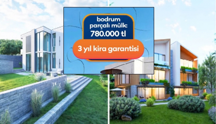 ArsaVev den Bodrum da parçalı konut fırsatı! 780 bin TL ye hemen teslim, 3 yıl kira getirili mülk sahibi olabilirsiniz! 
