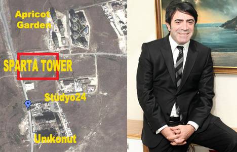 Sparta Tower Ispartakule projesi Leke Jeans'in arsasında inşa edilecek!