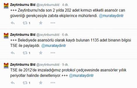 Zeytinburnu nda 2 yılda 202 kırmızı etiketli asansör mühürlendi!