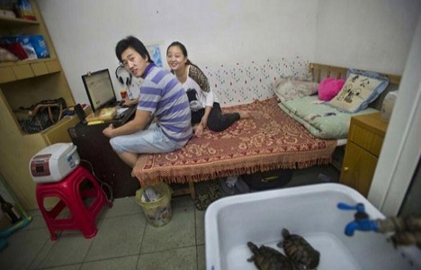 İşte Hong Kong daki kapsül evler!