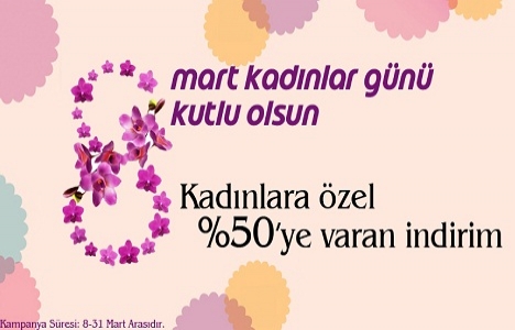 Evgör'den Kadınlar Günü'ne özel yüzde 50 indirim!