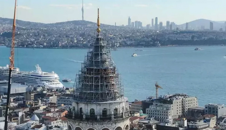 Galata Kulesi'nde restorasyon başladı! Deprem riski kontrolü de yapılıyor! Restorasyon ne zaman tamamlanacak?