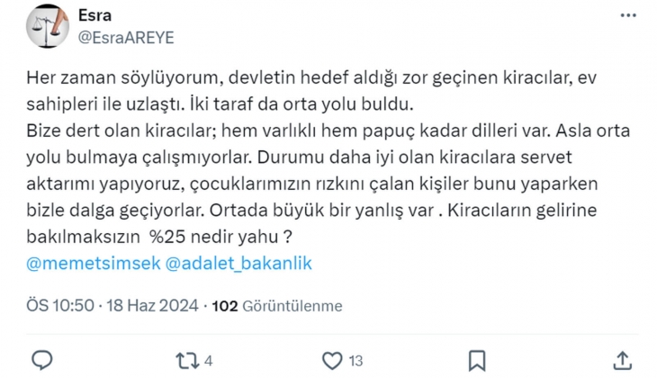 Mağdur ev sahiplerinden çağrı: Kirasını ödeyemeyen kiracılara sosyal devlet çözüm bulsun!
