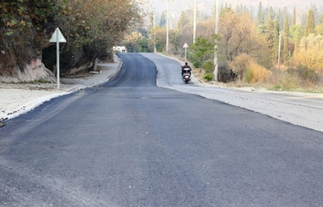 Bodrum Bergamut Caddesi asfaltlandı!
