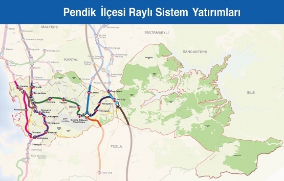 İstanbul raylı sistem haritası 2019!