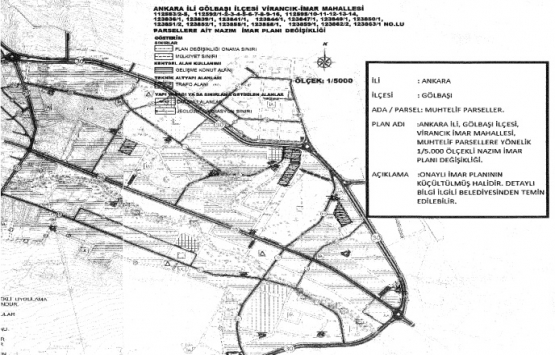 Gölbaşı Virancık Mahallesi imar değişikliği onaylandı!