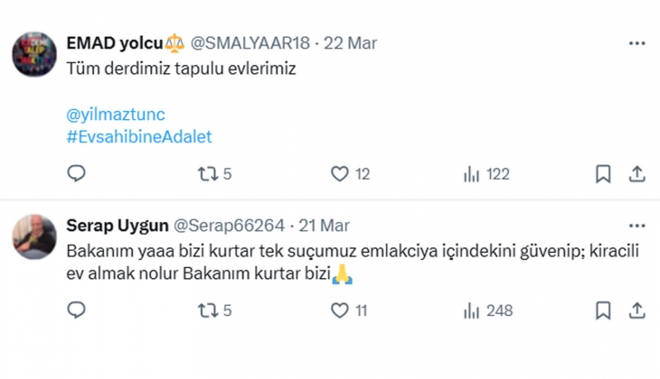 Mağdur ev sahibinden Bakan Tunç a çağrı: 3 ayda istinafı bitirin! 